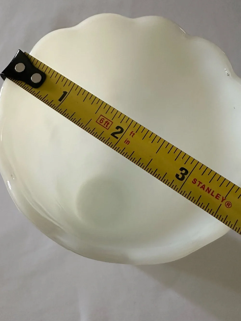 White Decorative Milk Glass Vase - Home Accents